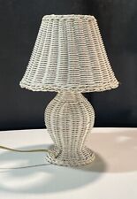 Vintage wicker lamp d'occasion  Expédié en Belgium