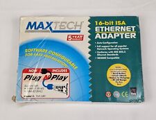 NXP-16BT/A Maxtech 16-Bit ISA Ethernet Adapter 10Baset & 10Base2 NE2000 COMPAT for sale  Shipping to South Africa