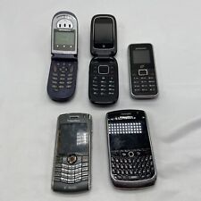 Lote de 5 celulares mistos, não testados, apenas peças. Blackberry, Samsung, Motorola, usado comprar usado  Enviando para Brazil