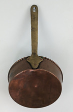 Vintage Copper Sauce Pan Pot Rustic Brass Handle French Farmhouse Country Patina for sale  Shipping to South Africa