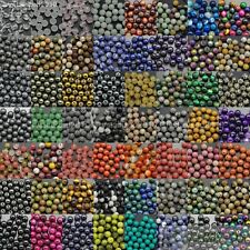 Wholesale Natural Gemstone Round Ball Spacer Loose Beads 4mm 6mm 8mm 10mm 12mm for sale  Shipping to South Africa