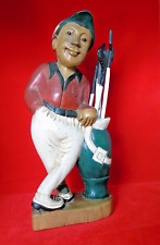 Vintage wooden golfer for sale  OLNEY