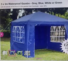 Blue waterproof gazebo for sale  LOUGHTON