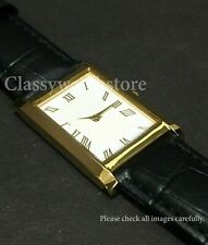 Tank Slim Quartz Men's Japanese White Dial Wrist Watch Golden Case for sale  Shipping to South Africa
