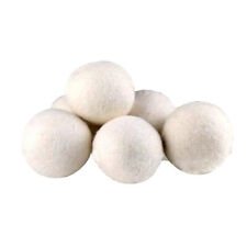 6 peças bolas secadoras de lã bola de limpeza de roupa amaciante de tecido natural branco 7cm comprar usado  Enviando para Brazil