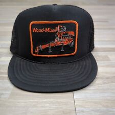Cuerda de malla negra vintage Wood Mizer gorra sombrero gorra, sombrero de parche  segunda mano  Embacar hacia Argentina