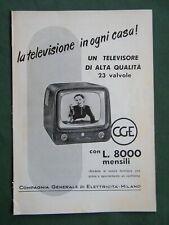 Televisore cge 1955 usato  Vo