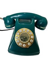 Teléfono fijo con cable dorado verde azulado Conair vintage de los 80 segunda mano  Embacar hacia Argentina