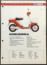 YAMAHA SA50M Passola MOTORCYCLE Sales Specification Leaflet c1982 #SA.50M for sale  Shipping to South Africa