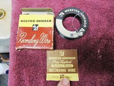 Webster wire recording for sale  San Francisco