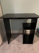 Ikea desk black for sale  BRIDGNORTH