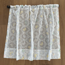Vintage 70s 80s Sheer Voile Butterfly Curtain Panels 40”x30” for sale  Shipping to South Africa