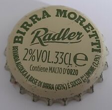 Italia crown cap: Birra Moretti Radler 2% vol. 33CL e Contiene Malto D'Orzo Beva d'occasion  Expédié en France
