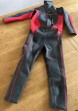 Used, Kids Crane Neoprene Full Length Wetsuit~  Age 5-6 Height 110-116cm ~Black & Red for sale  Shipping to South Africa