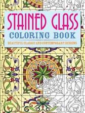 Libro para colorear vidrieras: hermosos diseños clásicos y contemporáneos ( - BUENO segunda mano  Embacar hacia Mexico