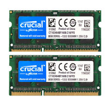 CRUCIAL DDR3L DDR3 1333Mhz 16GB 8GB 4GB 2Rx8 PC3-10600S SODIMM Laptop Memory RAM, usado comprar usado  Enviando para Brazil