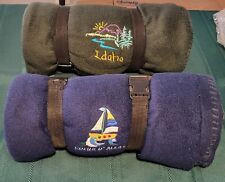 Par de cobertores de lã de viagem com alça de transporte Idaho Coeur D'Alene novo sem etiquetas  comprar usado  Enviando para Brazil
