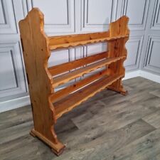 Retro Vintage Pine Solid Wood Angled Shelf / Shelves Shoe Rack Stand Farmhouse for sale  Shipping to South Africa