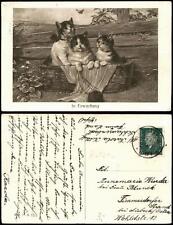 Widokówka Zwierzęta Koty (Koty) Karta artysty z kociętami 1931, używany na sprzedaż  Wysyłka do Poland