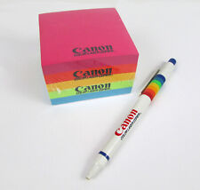 Vintage Canon Color Copier Promotional Rainbow Sealed Notepad & Pen for sale  Shipping to South Africa