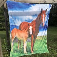 Usado, Cobertor de lã super macio com estampa de cavalo grande quarto pré-adolescente fofinho campo quente comprar usado  Enviando para Brazil