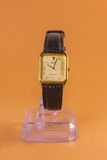 Relógio social masculino Orient retangular folheado a ouro mostrador floco de neve  comprar usado  Enviando para Brazil