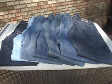 Usado, Lote de 7 Jeans Wrangler Masculino 34x34 Azul Ajuste Relaxado Boot Cut Lavagem Escura Denim comprar usado  Enviando para Brazil