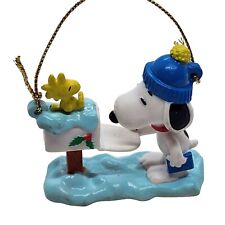 Enfeite Peanuts Whitmans snoopy woodstock caixa de correio inverno Natal pendurado comprar usado  Enviando para Brazil