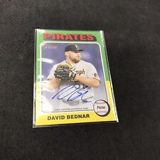 DAVID BEDNAR Certified Autograph Issue Auto  2024 Topps Heritage Baseball BK for sale  Shipping to South Africa