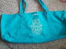 Bolso de Mano Peace Yoga Mat con Doble Correa Bordada Azul.   GR1 segunda mano  Embacar hacia Mexico