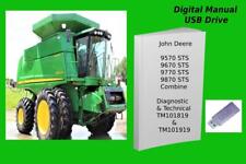 John Deere 9570 STS 9670 STS 9770 STS 9870 STS Combine Manual Set See Desc., used for sale  Shipping to South Africa