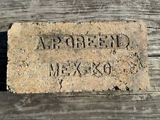 Antiguo ladrillo recuperado vintage A P verde MEX-KO segunda mano  Embacar hacia Argentina