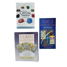 Lote de 3 libros tarot cartas lectura cristales tapa blanda ilustraciones fotografías segunda mano  Embacar hacia Argentina