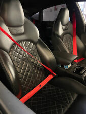 Red seatbelt set for sale  ROTHERHAM