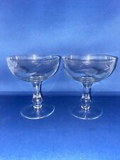 Vintage pair etched for sale  LLANIDLOES