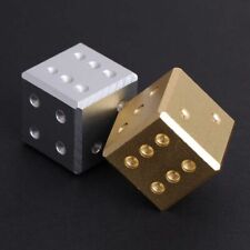 Metal dice gold for sale  Shipping to Ireland
