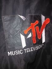 Vintage 80s MTV Music Video Television Black Bomber Jacket Adult Large Empire😎 for sale  Shipping to South Africa