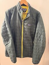 Chaqueta Patagonia Nano Puff Para Hombre L Rara Verde Amarilla Mangas Largas Usada en Excelente Condición segunda mano  Embacar hacia Argentina