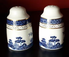 Royal Doulton (Formerly Booth's) Real old Willow Salt & Pepper shakers for sale  DUMBARTON