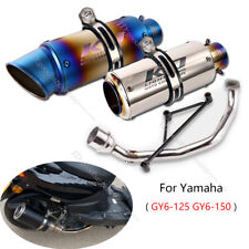 Tubo silenciador 51mm para Yamaha GY6 125 150 sistema de exaustão completo cabeçalho de motocicleta, usado comprar usado  Enviando para Brazil