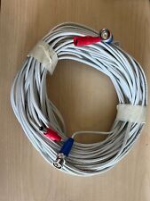 50FT  CCTV Cable Security Camera Siamese Wire BNC DC Power Video White Black Lot for sale  Shipping to South Africa