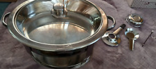 Used, Stainless Steel Buffet Catering Chafing Dish Full Size Oval Shape LiftOff Cover for sale  Shipping to South Africa