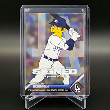 🔥 2024 Shohei Ohtani MLB Los Angeles Dodgers Simpsons Firmado LA ¡¡Tarjeta Como Nueva!! 🔥 segunda mano  Embacar hacia Argentina