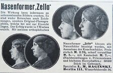 Nose Shaper ZELLO by L. M. Baginski Berlin advertisement original advertisement 1913, used for sale  Shipping to South Africa