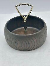 Vintage Heirloom Oak Wood Nut Bowl Tidbit Server 5x6in for sale  Shipping to South Africa