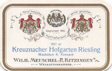 897755 weinetikett 1917er gebraucht kaufen  Deutschland