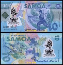 Samoa 10 Tala, (2019), polímero, conmemorativo, número de la suerte 999, UNC segunda mano  Embacar hacia Argentina