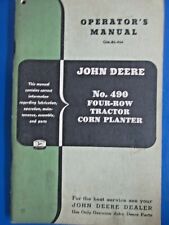 Used, Vintage John Deere Operator's Manual OM-B2-954 No. 490 Four Row Corn Planter for sale  Decatur