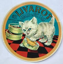 étiquette fromage livarot d'occasion  Tigy