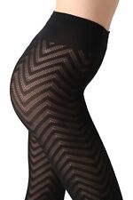 New Women's OROBLU Chevron Tights Sangria 60 Size L/XL for sale  Shipping to South Africa